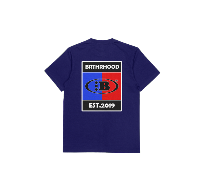 B VINTAGE LOGO TEE[NAVY]