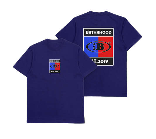 B VINTAGE LOGO TEE[NAVY]