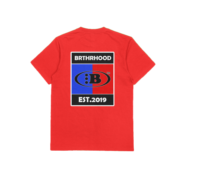 B VINTAGE LOGO TEE[RED]