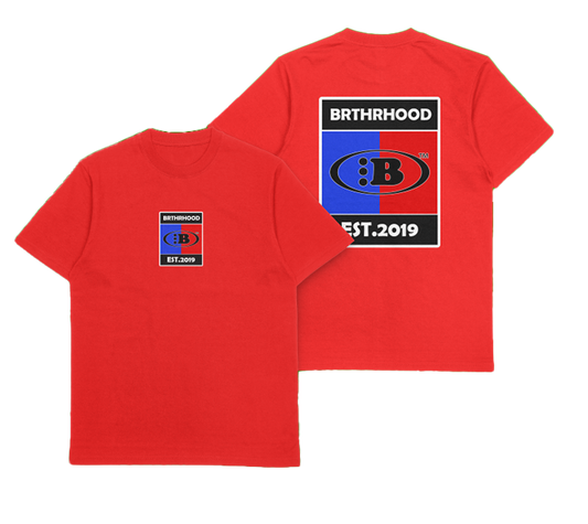 B VINTAGE LOGO TEE[RED]