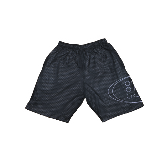 B ESSENTIAL MESH SHORTS [NOIR LUX BLACK]