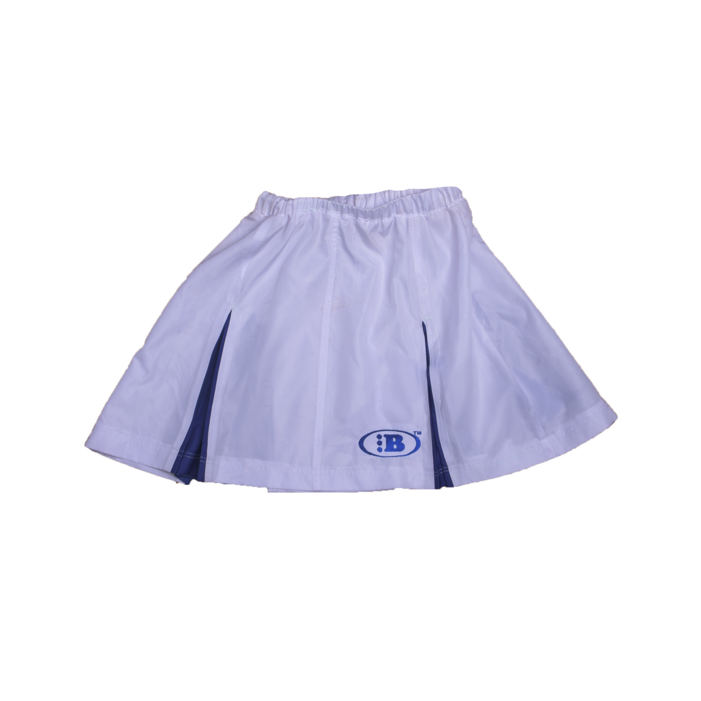 B WOMENS TENNIS SKIRT[WHITE/BLUE]