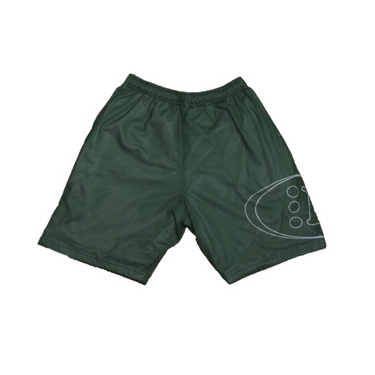 B ESSENTIAL MESH SHORTS [GREENSTATE GREEN]