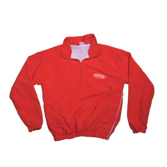 UNIFORM QUARTER ZIP TRACK JACKET[RED]