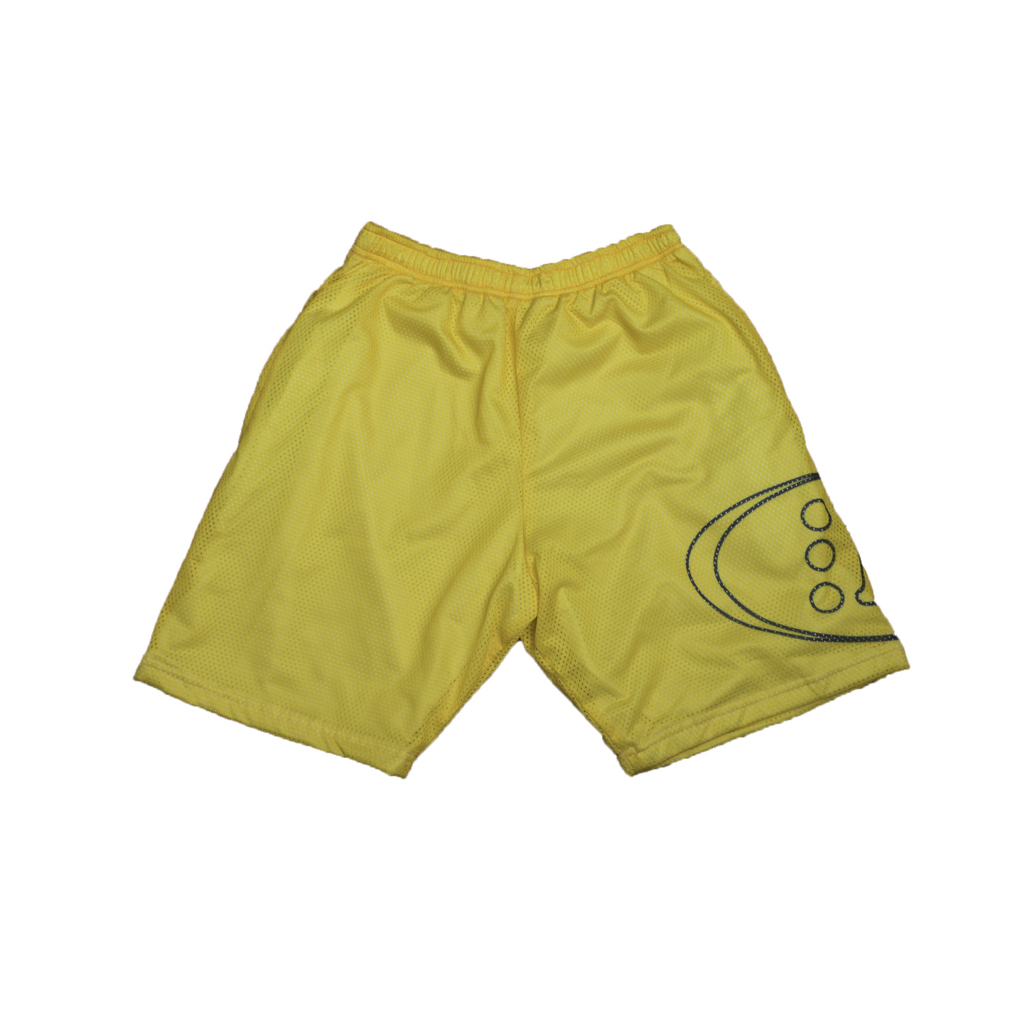 B ESSENTIAL MESH SHORTS [SUNSTRIKE YELLOW]