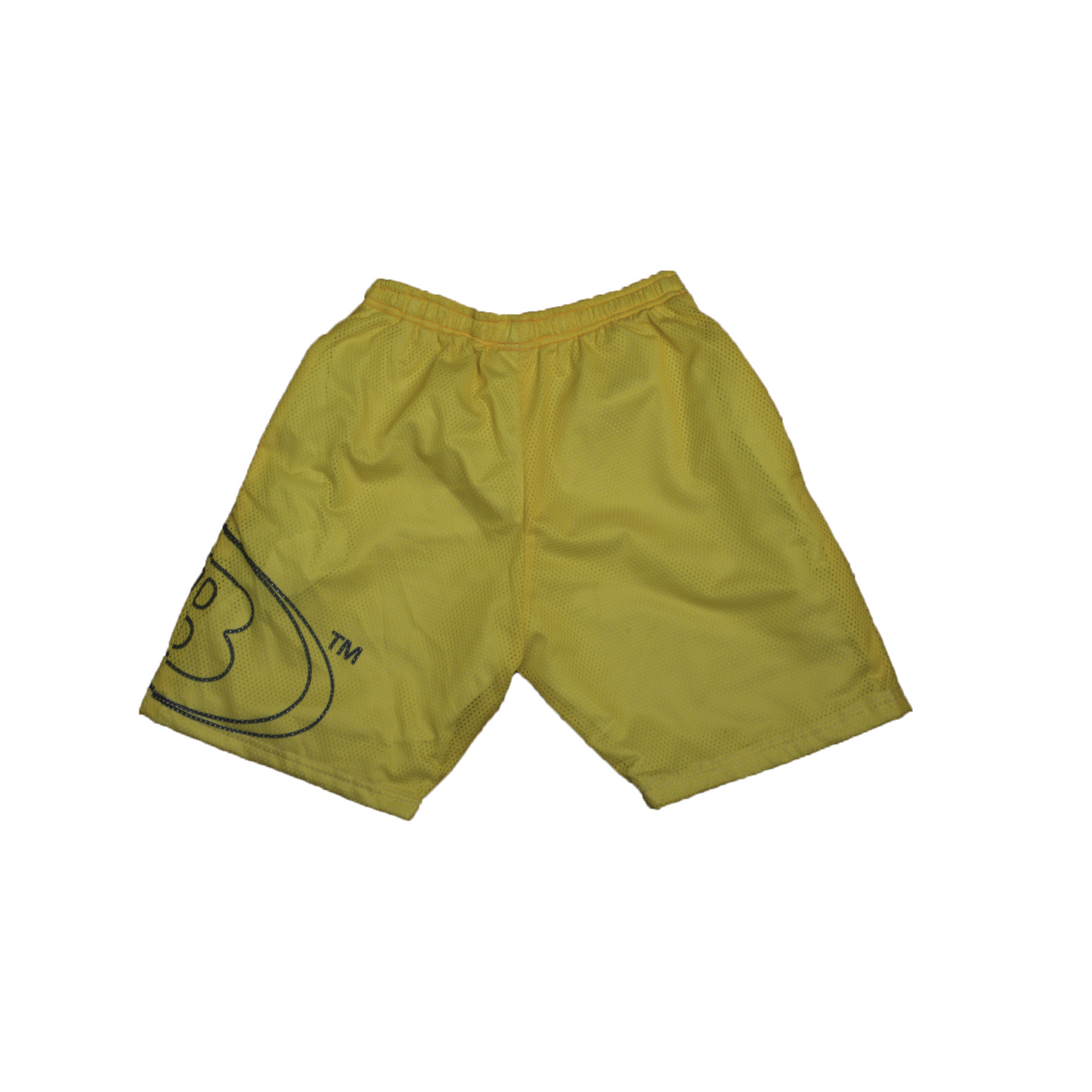 B ESSENTIAL MESH SHORTS [SUNSTRIKE YELLOW]